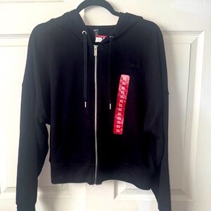 DKNY Women's Black Zip-Up Hoodie